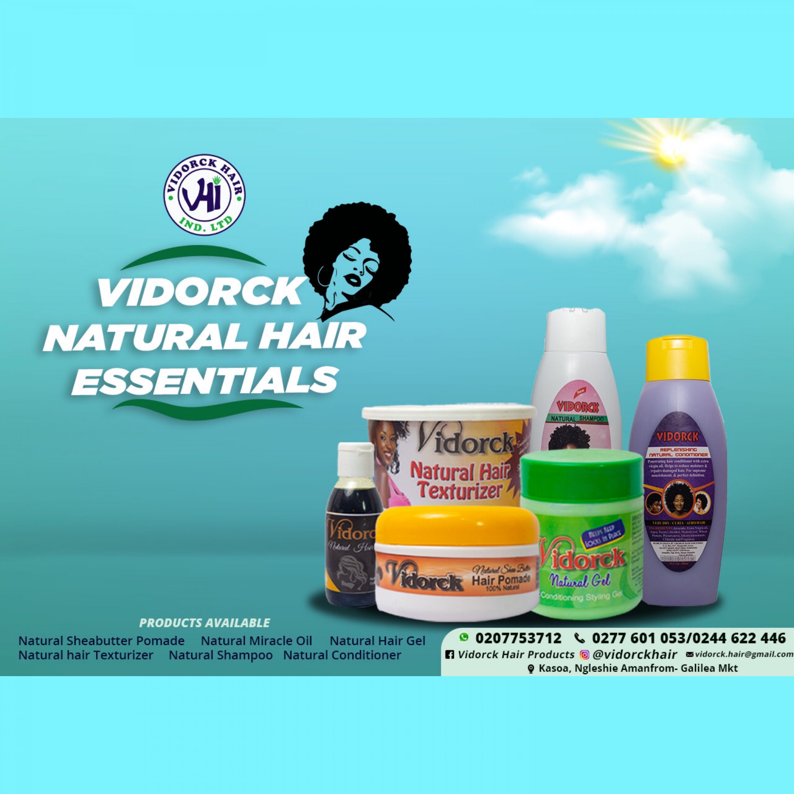Vidorck Natural Hair Essentials (Comes with Natural hair Booster) – Vidorck  Industries